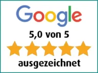 Bewertungen Google 5 Sterne ausgezeichnet