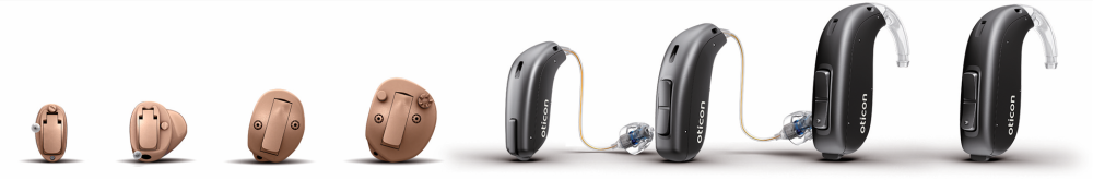 oticon Hörgeräte lineup